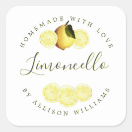 Etiqueta Limoncello Homemade Personalizada