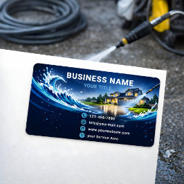 Etiqueta Limpeza de Fachadas Residenciais Sleek Teal