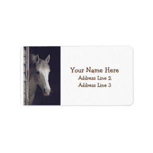 Etiqueta Linda Cinza Mare Horse Address