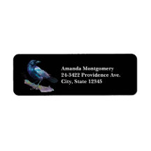 Linda Raven em uma ramificação de árvores