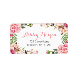 Etiqueta Lindas Flores Românticas Chic