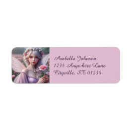 Etiqueta Lindo Fada de Junho em Rosas