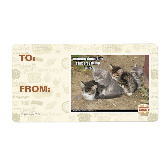 Etiqueta Linha Conga de Sábado (Frente)