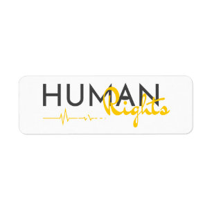 Etiqueta Linha de vida dos direitos humanos