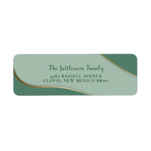 Etiqueta Linha Dourada de Padrão de Nuvem de Chinoiserie Ve