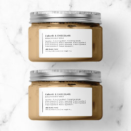 Etiqueta Linha Vertical Adicione Sua Marca Ingredientes Mod