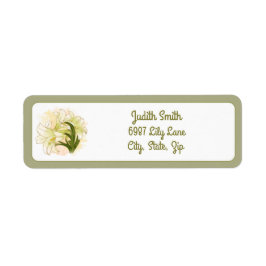 Etiqueta Lírios De Aquarela