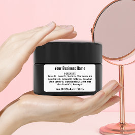 Etiqueta Lista de Ingredientes Comerciais Garrafas de Barra