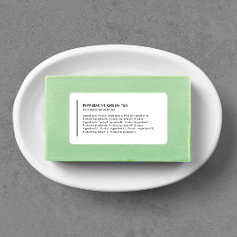 Etiqueta Lista de Ingredientes de Produto Moderno de Linha 