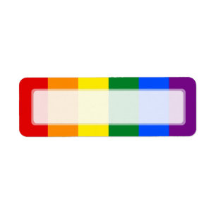 Etiqueta Listra da bandeira do arco-íris do orgulho gay de