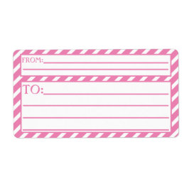 Etiqueta Listras Rosa Chiclete