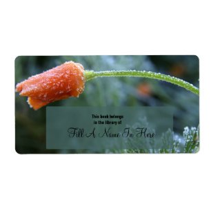 Etiqueta Livro da Poppy na Califórnia, Fosco leve