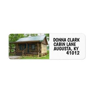 ETIQUETA LOG CABIN RETURN ADDRESS LABELS