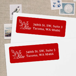 Etiqueta Logotipo branco da empresa, Endereço de retorno ve