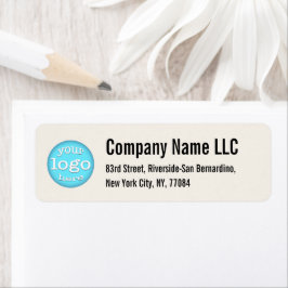 Etiqueta Logotipo comercial da empresa moderna Endereço de 