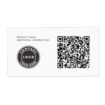 Logotipo comercial simples Código QR ID do produto