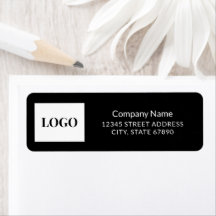 Logotipo de Empresa Profissional Endereço Preto e 