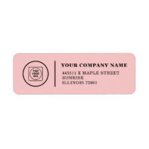 Logotipo de Endereço de Marca Comercial Personaliz