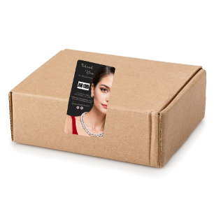 Etiqueta Logotipo de Negócios para Joias Brown Fashion Obri