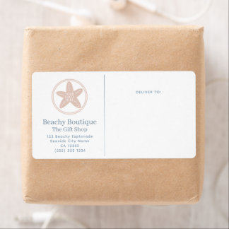 Etiqueta Logotipo Elegante Boutique Business Shipping