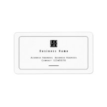 Logotipo Empresarial Minimalista Chic Branco