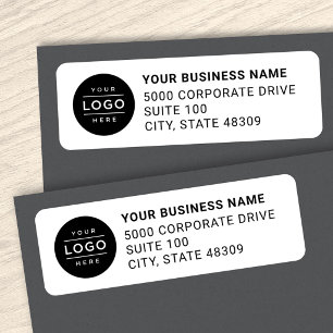 Etiqueta Logotipo Empresarial Personalizado Endereço de Dev