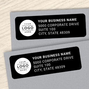 Etiqueta Logotipo Empresarial Personalizado Endereço de Dev