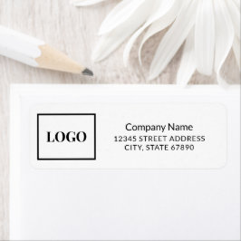 Etiqueta Logotipo Endereço Empresa Profissional Simples