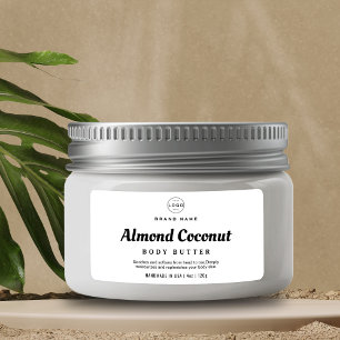 Etiqueta Logotipo minimalista Produto Cosmético Jar