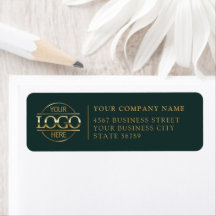 Logotipo Moderno Personalizado de Empresa Endereço
