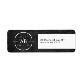 Etiqueta LOGOTIPO MONOGRAMA HIP & EDGY com SETA em MADEIRA