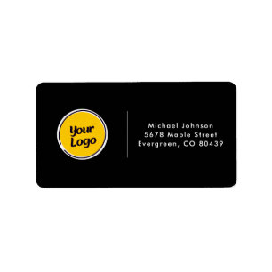 Etiqueta Logotipo Personalizado da Empresa Negócios Perso