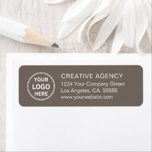Etiqueta Logotipo Personalizado de Empresa Endereço de Devo
