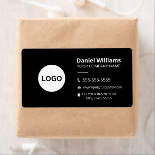 Etiqueta logotipo personalizado moderno minimalista