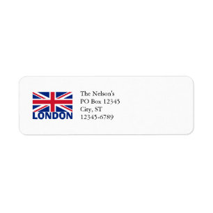 Etiqueta Londres no azul
