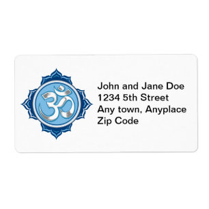 Etiqueta Lotus azul OM