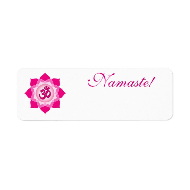 Etiqueta Lótus rosa (Frente)