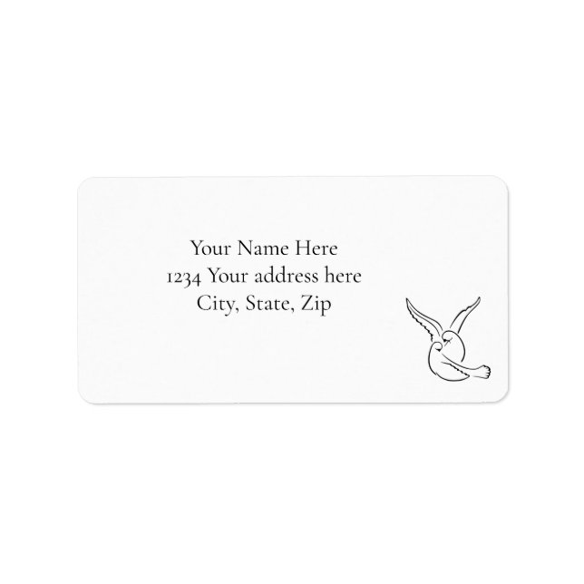Etiqueta Love Birds Address Label (Frente)