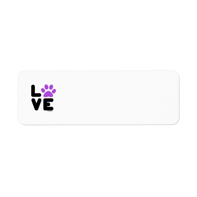 Etiqueta LOVE - Blk/Ppl (Frente)