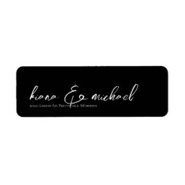 Etiqueta Love Calliographic Names & Address White ID940