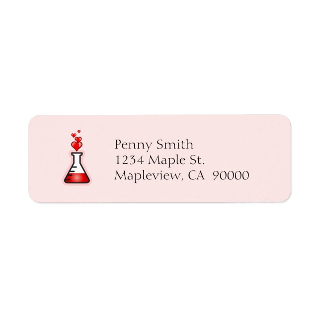 Etiqueta Love Potion Chemistry, Science of Health (Frente)