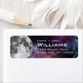 Etiqueta Lua Solar Espaço do Sistema Retorno Endereço Lunar