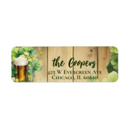 Etiqueta Lucky Clover | Cerveja | Endereço de devolução