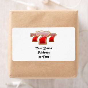 Etiqueta Lucky Sevens - Chacete de Máquina de Faixas