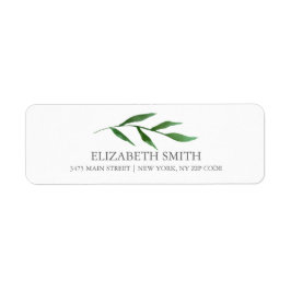 Etiqueta Lush deixa branco de aquarela elegante