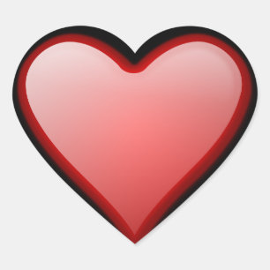 etiqueta lustrosa do coração do amor