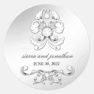etiqueta Luxe do diamante 311-Silver