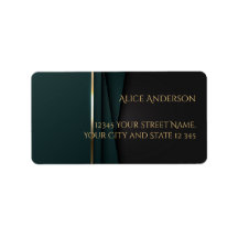 Luxuoso verde dourado elegante profissional empres