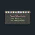 Etiqueta Luzes de Cordas de Cartaz de Potluck<br><div class="desc">Luzes de Corda de Cartaz de Poquteis de Natal Russo. Um design colorido e alegre para convidar seu amigo para celebrar a temporada! Use a ferramenta Personalizar para adicionar seu Ifo e fazer alterações. Para ver os itens correspondentes,  por favor,  visite a minha coleção de Potluck de Natal.</div>