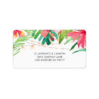 Luzes de Cordas Tropicais Florais
